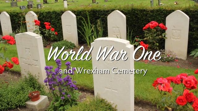 Casualties of WWI remembered at Wrexham Cemetery. 